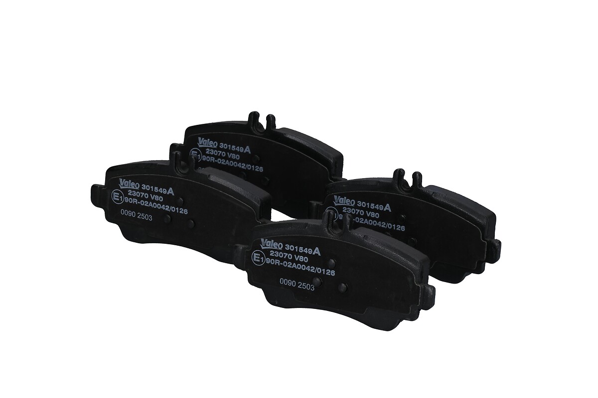 Jeu de 4 plaquettes de frein VALEO ref. 301549A